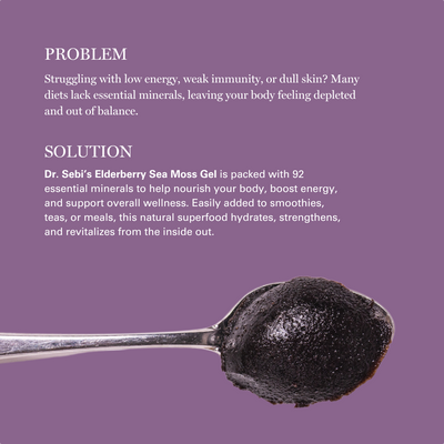 Dr. Sebi's Elderberry Sea Moss Gel