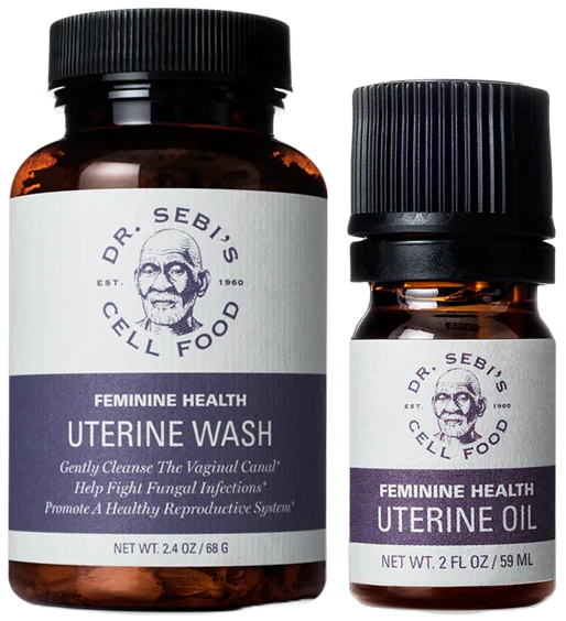 Dr. Sebi's Feminine Health Bundle – Uterine Wash & Uterine Oil