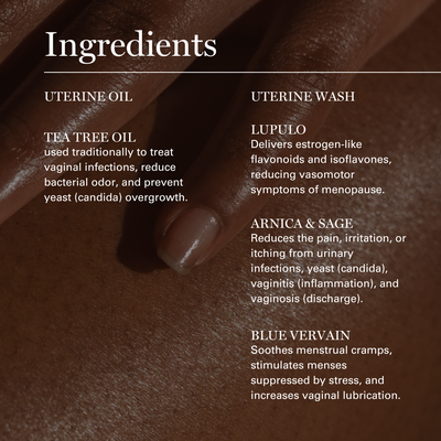 Dr. Sebi's Feminine Health Bundle – Uterine Wash & Uterine Oil