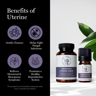 Dr. Sebi's Feminine Health Bundle – Uterine Wash & Uterine Oil