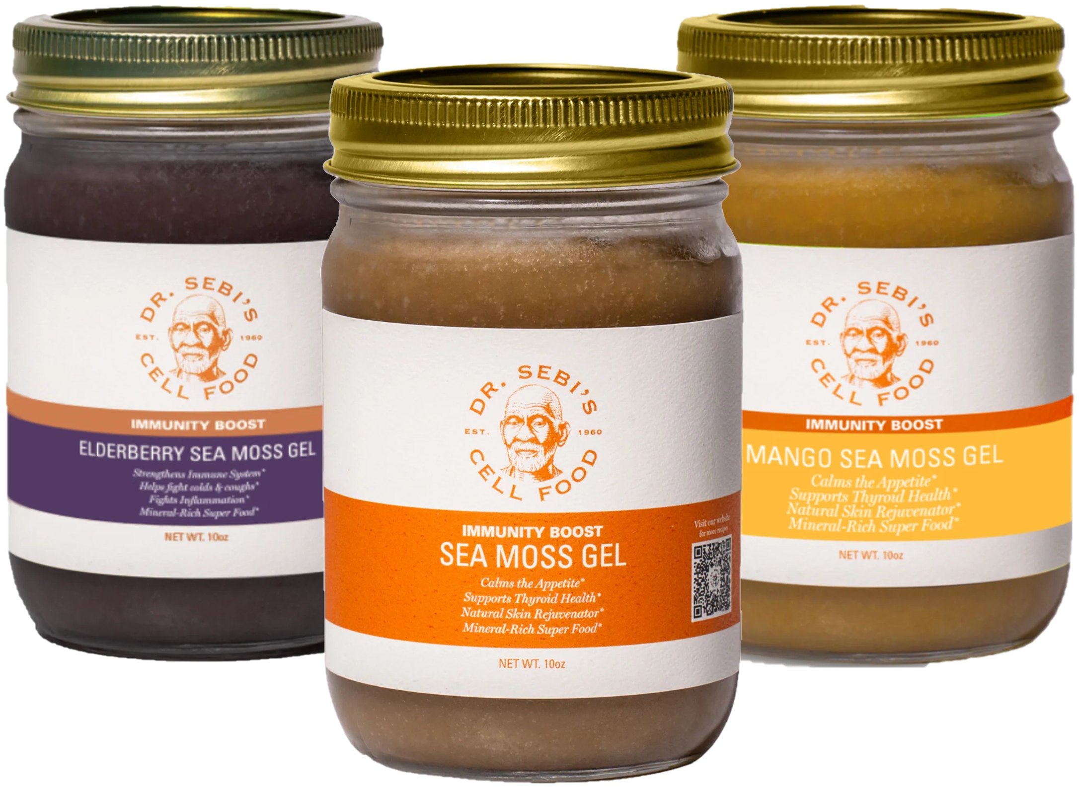 Dr. Sebi's Sea Moss Gel 3-Pack Bundle